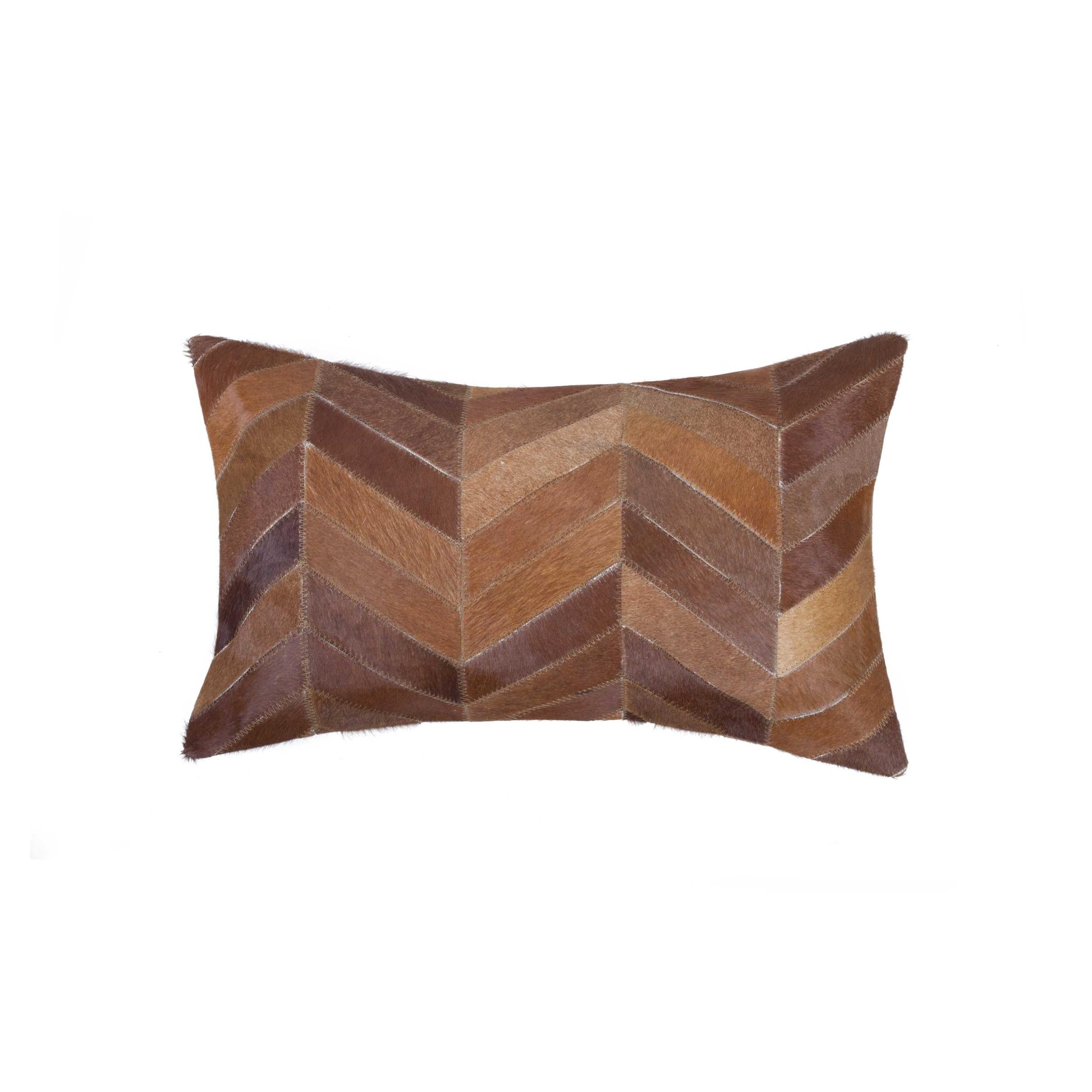 12" X 20" X 5" Black And Natural  Pillow