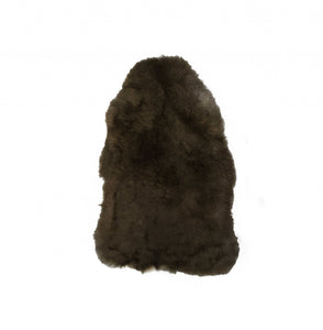 2' X 3' Brown  Natural Sheepskin Single Short Haired Area Rug