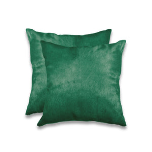 18" X 18" X 5" Verde Cowhide  Pillow 2 Pack