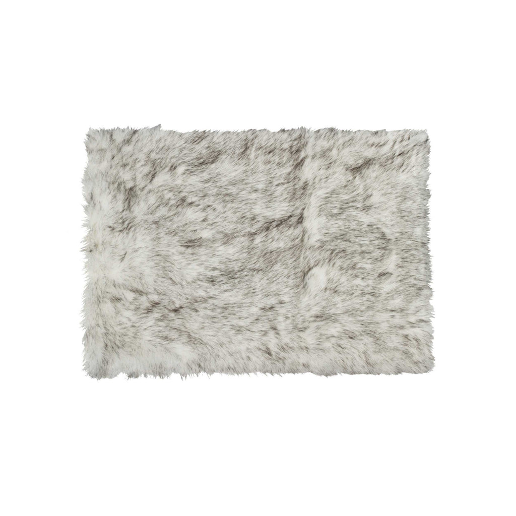 3' X 5' Ombre Gray Faux Fur - 99fab 