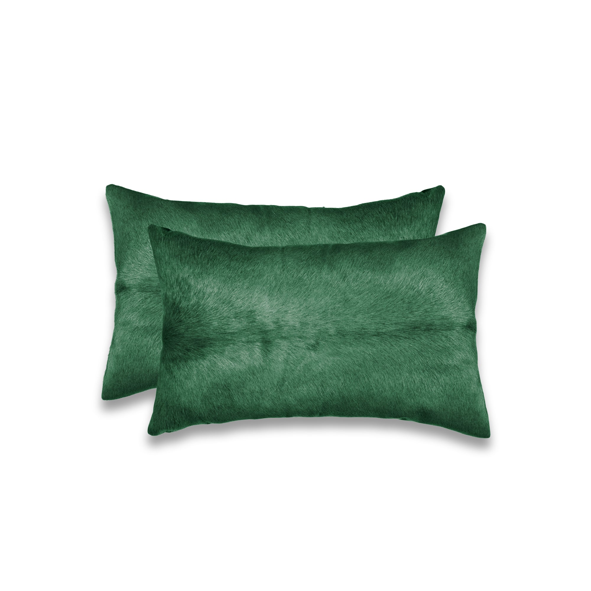 12 X 20 Green Cowhide Throw Pillow