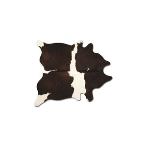 60" X 84" Chocolate And White Cowhide - Area Rug