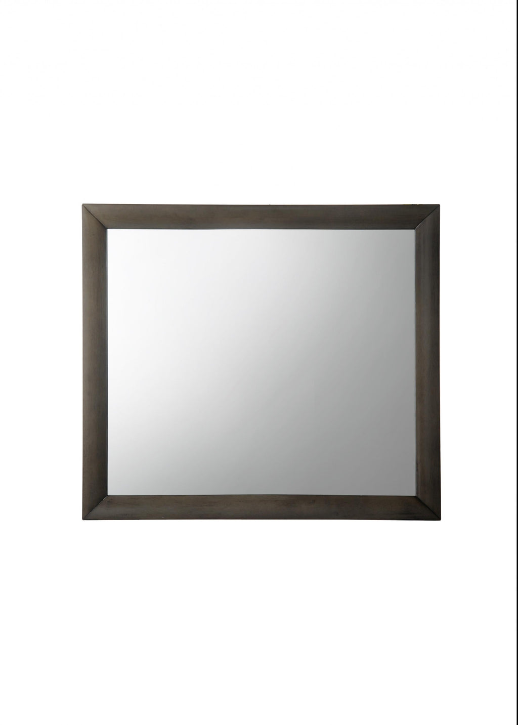 Gray Oak Wooden Rectangular Mirror - 99fab 