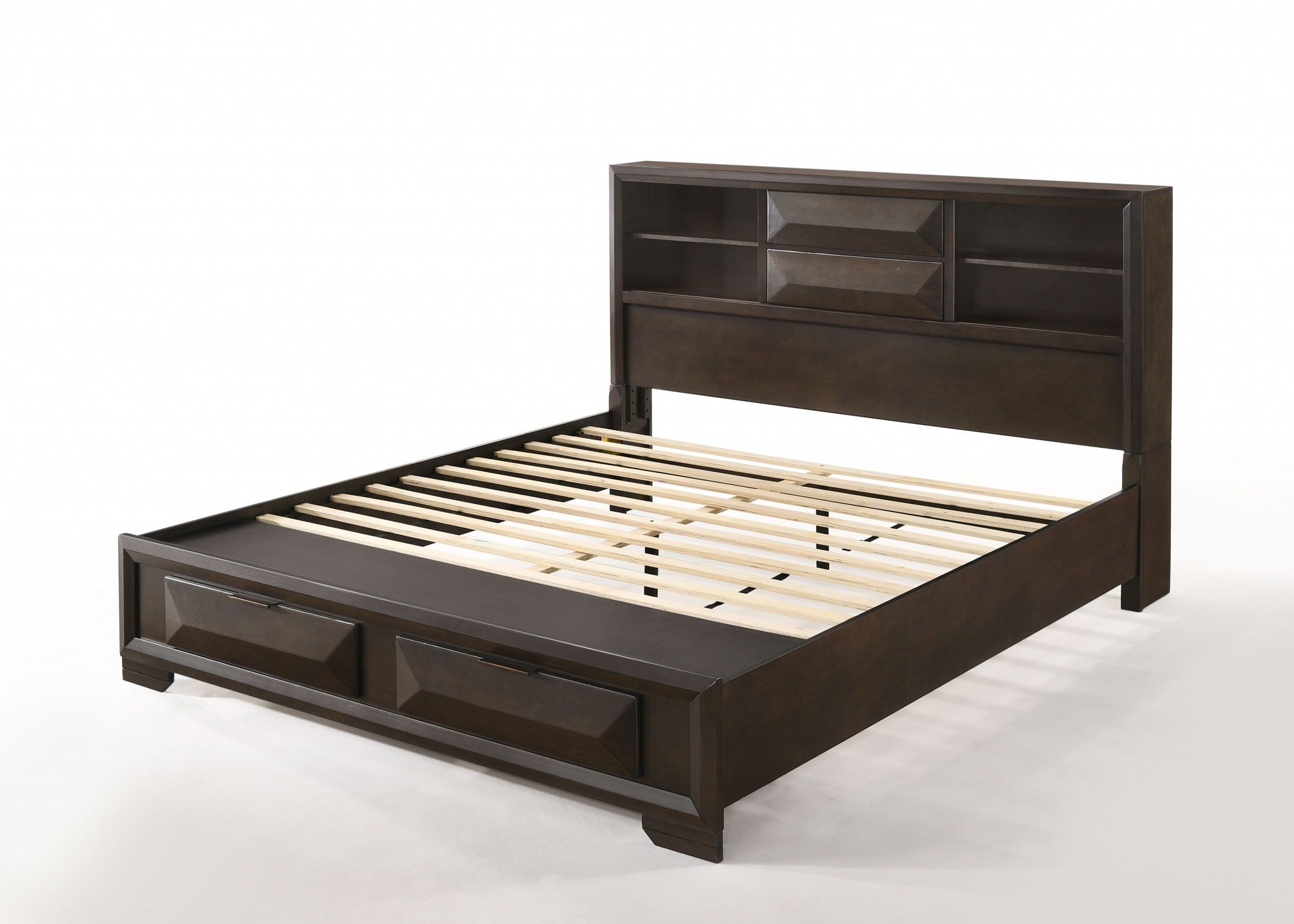 91" X 79" X 53" Espresso Eastern King Storage Bed