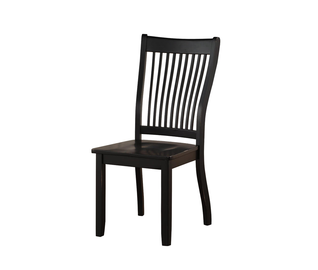 22 X 24 X 39 Black - Side Chair  (Set-2) - 99fab 