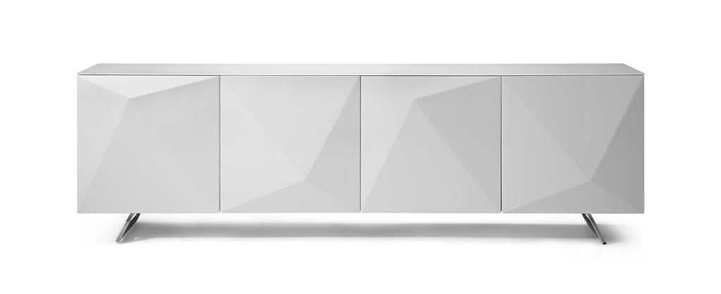 White Contemporary Storage Buffet Server - 99fab 