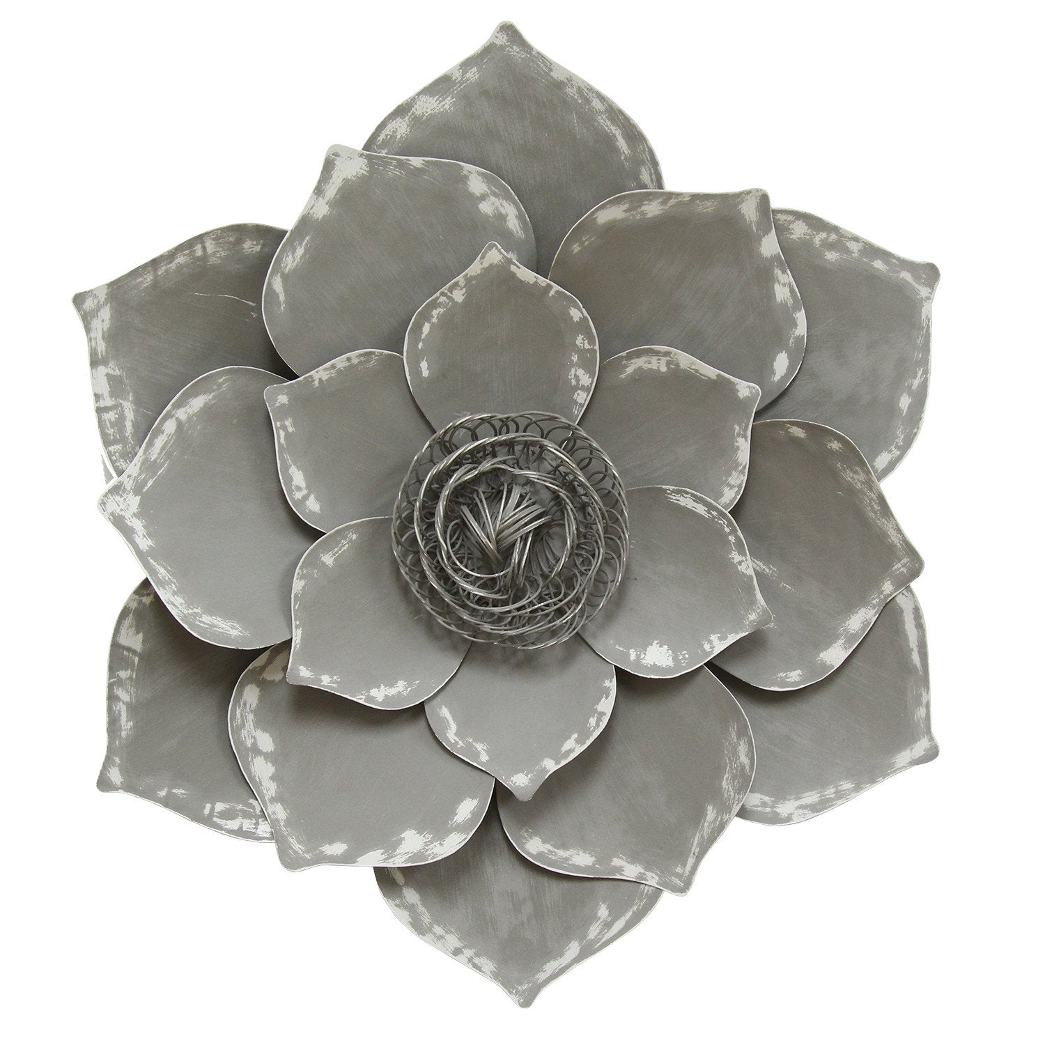 Well-Crafted Grey Lotus Wall Decor