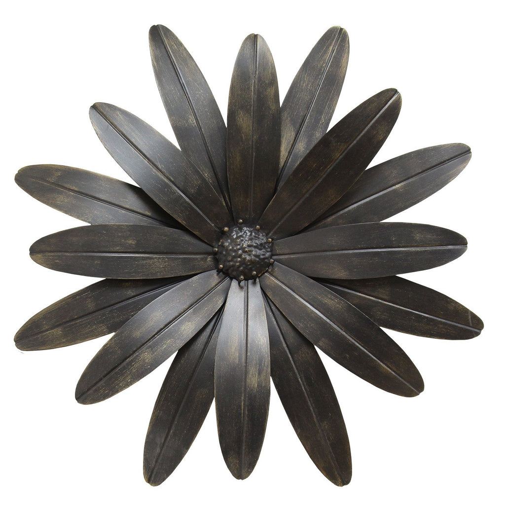 Gold Industrial Flower Metal Wall Decor - 99fab 