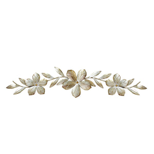 Champagne Flower Metal Wall Decor