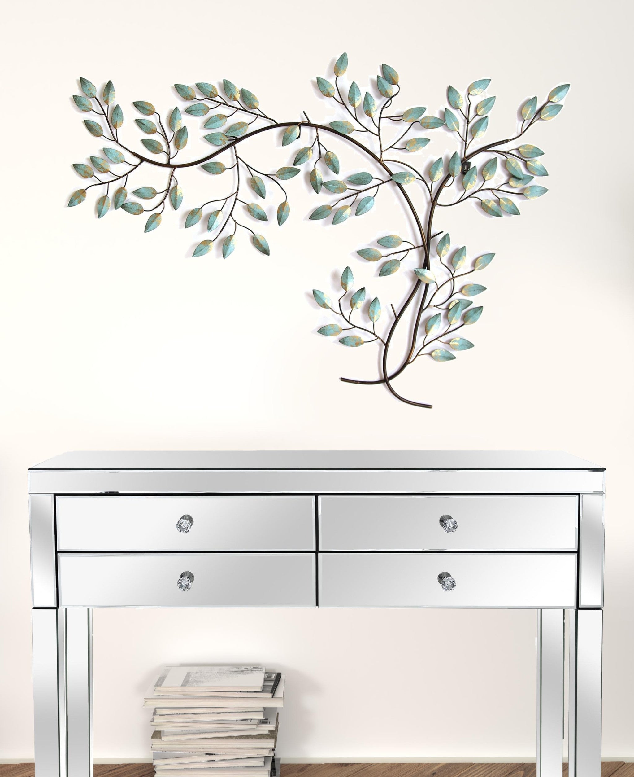 Patina Tree Branch Metal Wall Decor