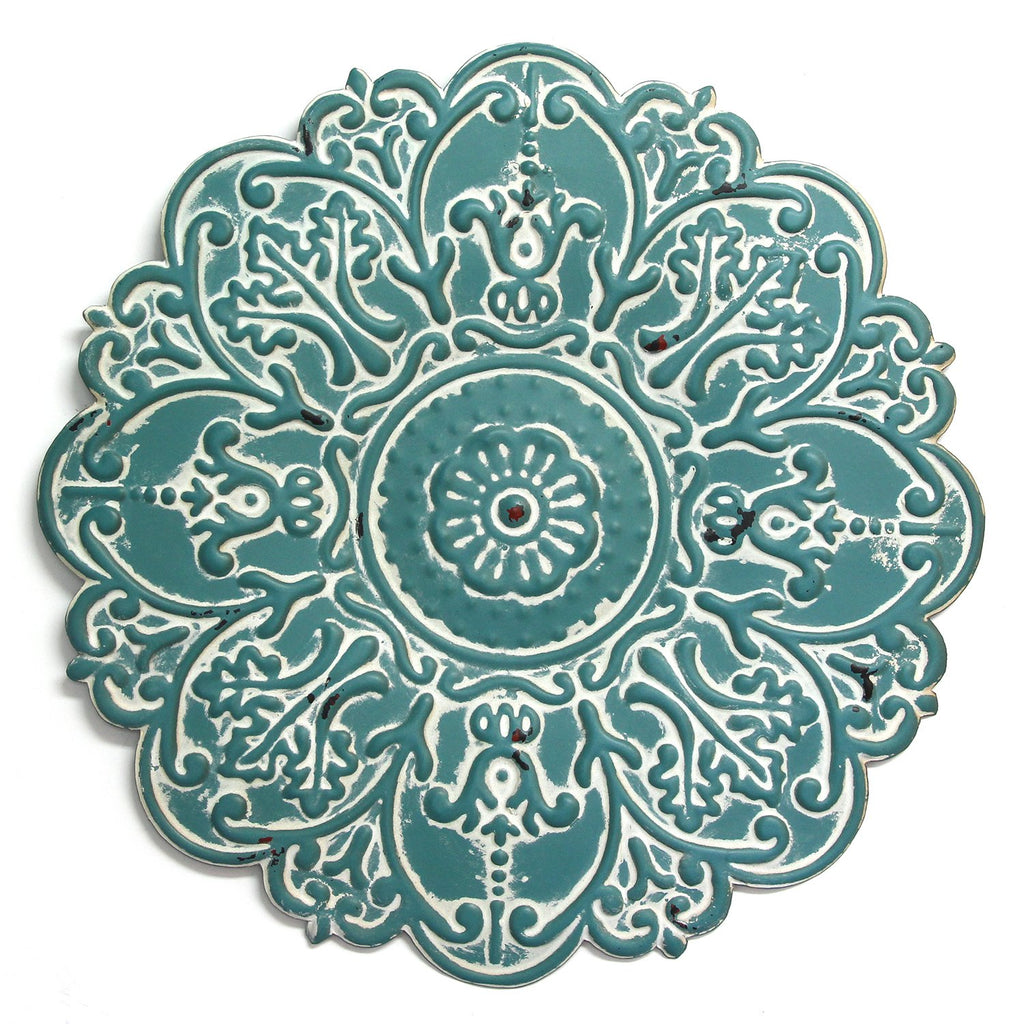 Small Blue Medallion Wall Decor - 99fab 