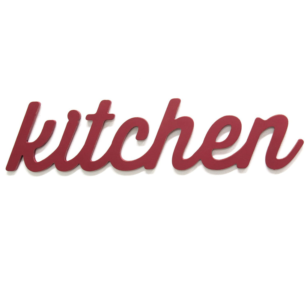 Red Kitchen Wood Word Decor - 99fab 