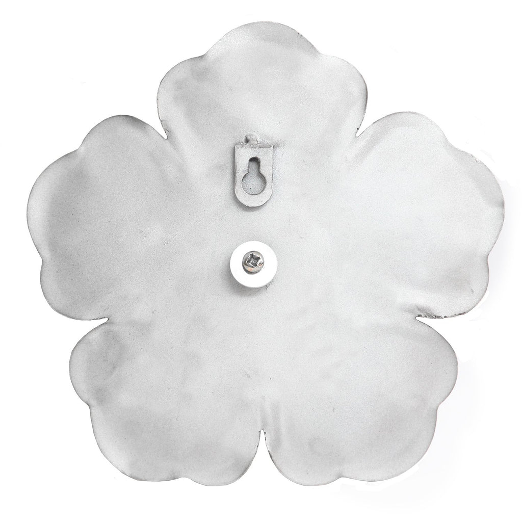 Set Of Three Alluring White Metal Flowers Wall Art - 99fab 