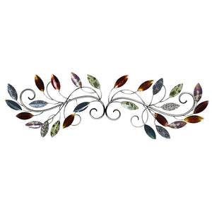 Multi Leaf Metal Scroll Wall Decor