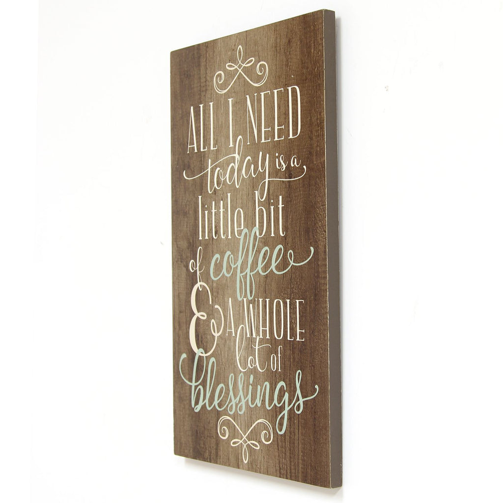 Brown Coffee And Blessings Wall Decor - 99fab 