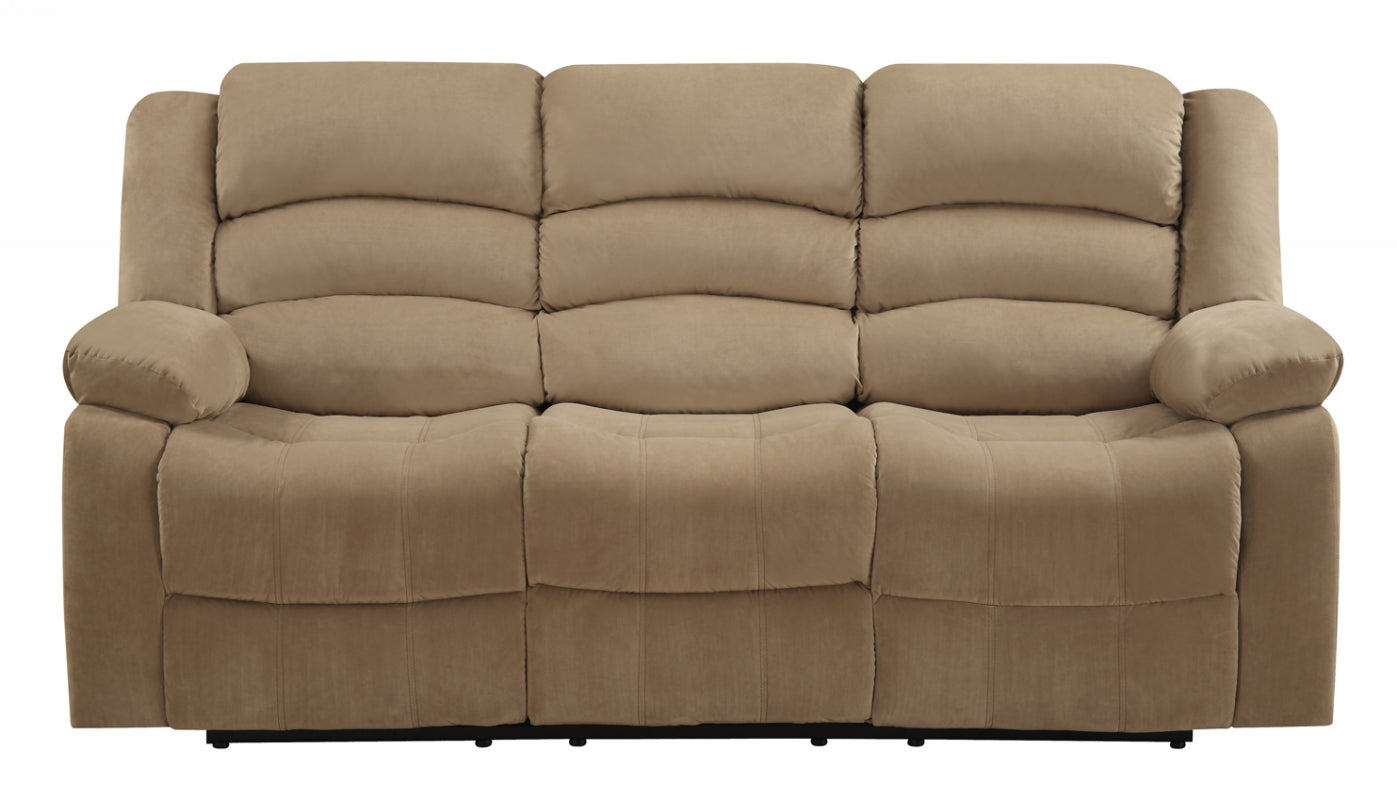 40" Contemporary Beige Fabric Sofa