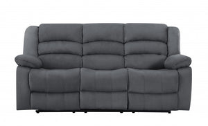 40" Contemporary Grey Fabric Sofa