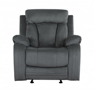 40" Modern Grey Fabric Chair