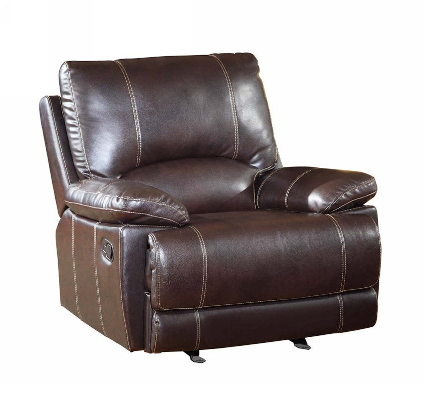 42" Brown Stylish Leather Reclining Chair