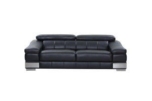 16".5 X 86" X 62" Black  Sofa Love