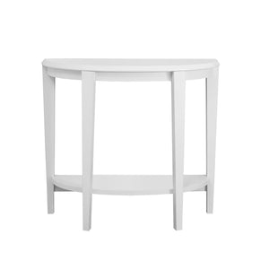 33" White End Table With Shelf