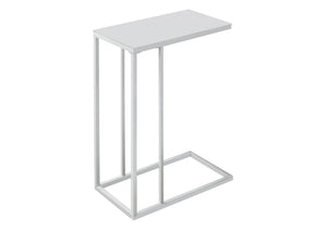 18" X 12" X 24" Grey Grey Mdf Metal  Accent Table