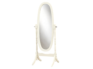 59" Antique Oval Cheval Standing Mirror Freestanding With Frame