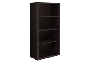 48" Taupe Four Tier Standard Bookcase