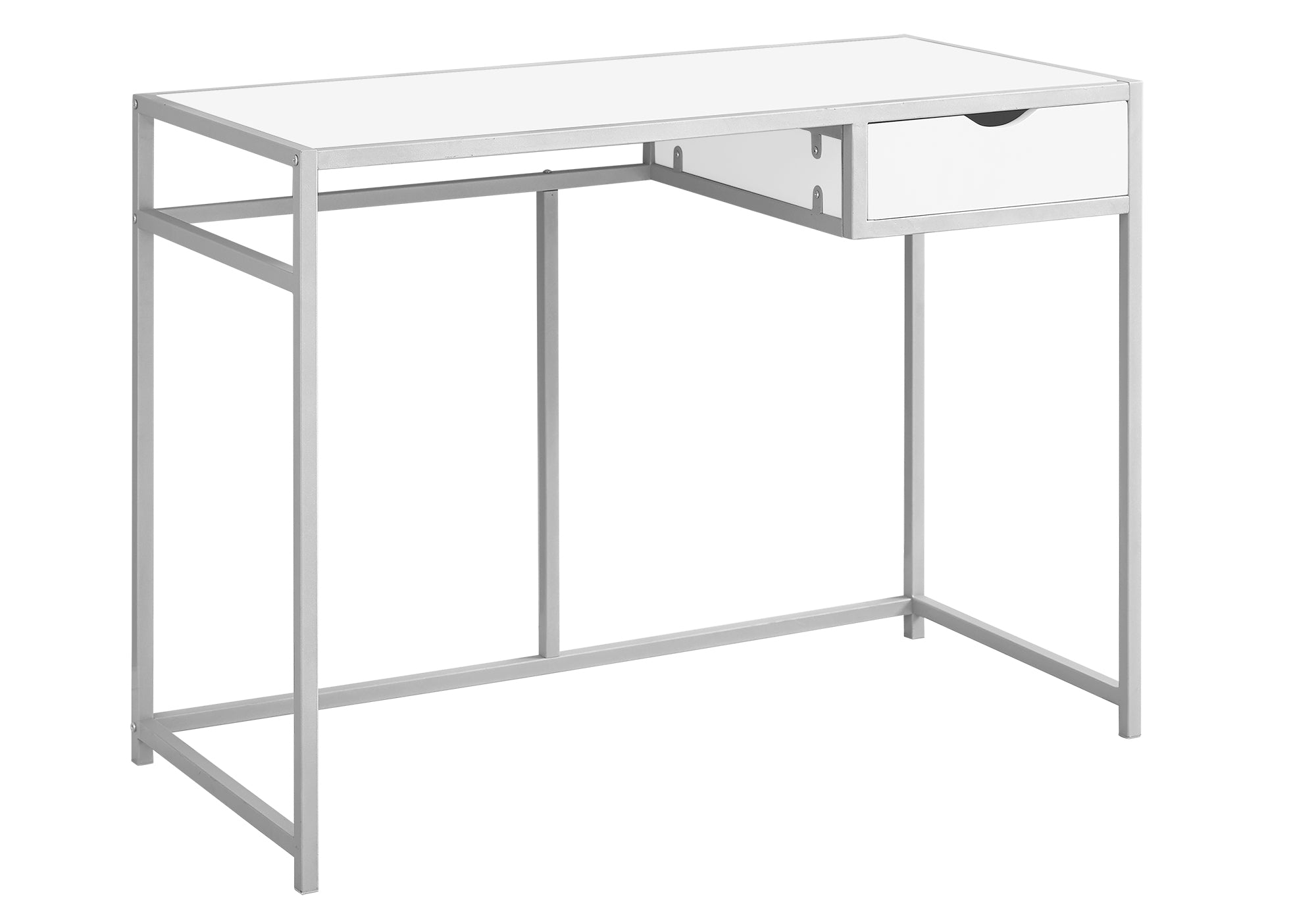 20" White Rectangular Computer Desk