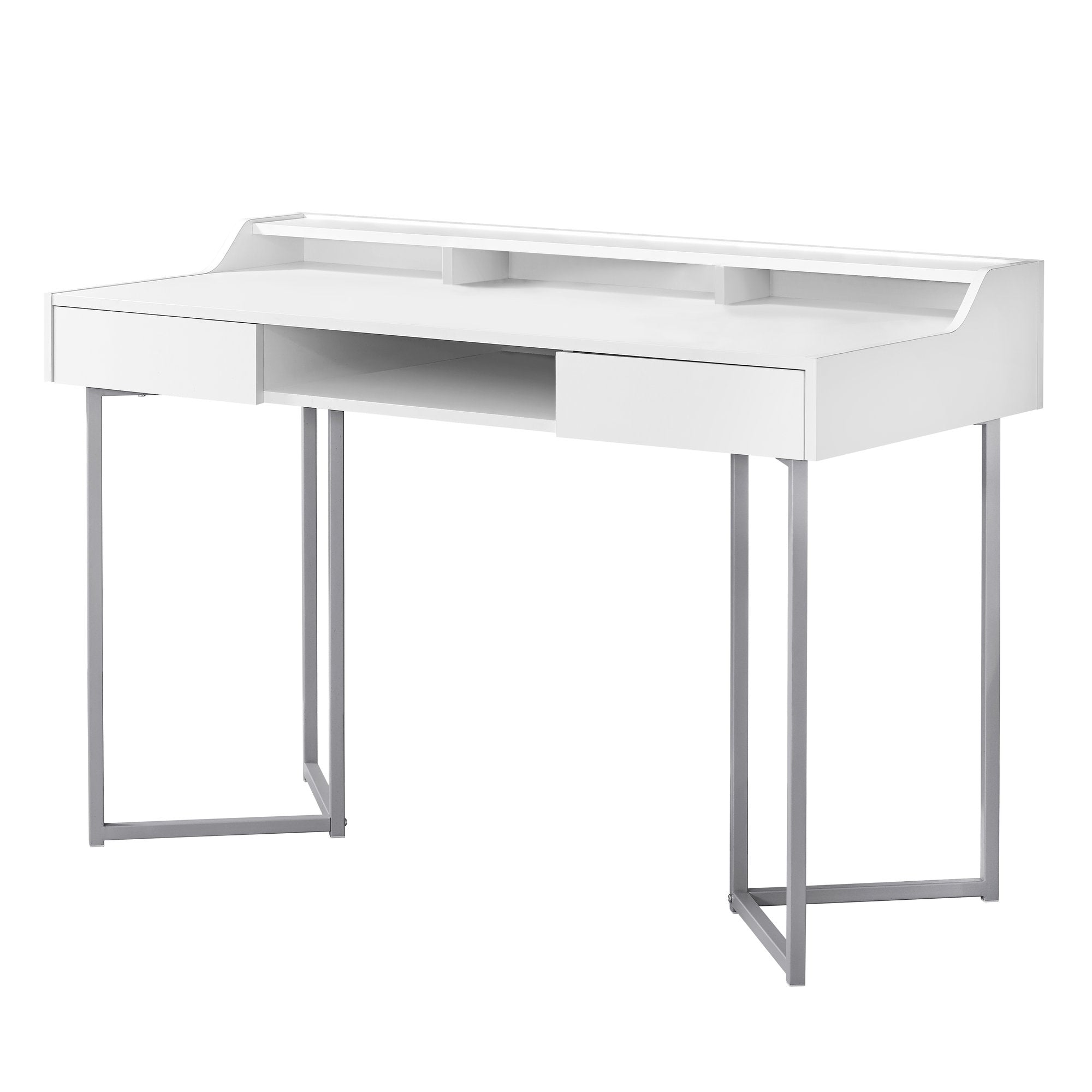 22" White Rectangular Writing Desk