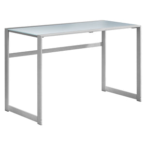 22" Silver Rectangular Computer Desk