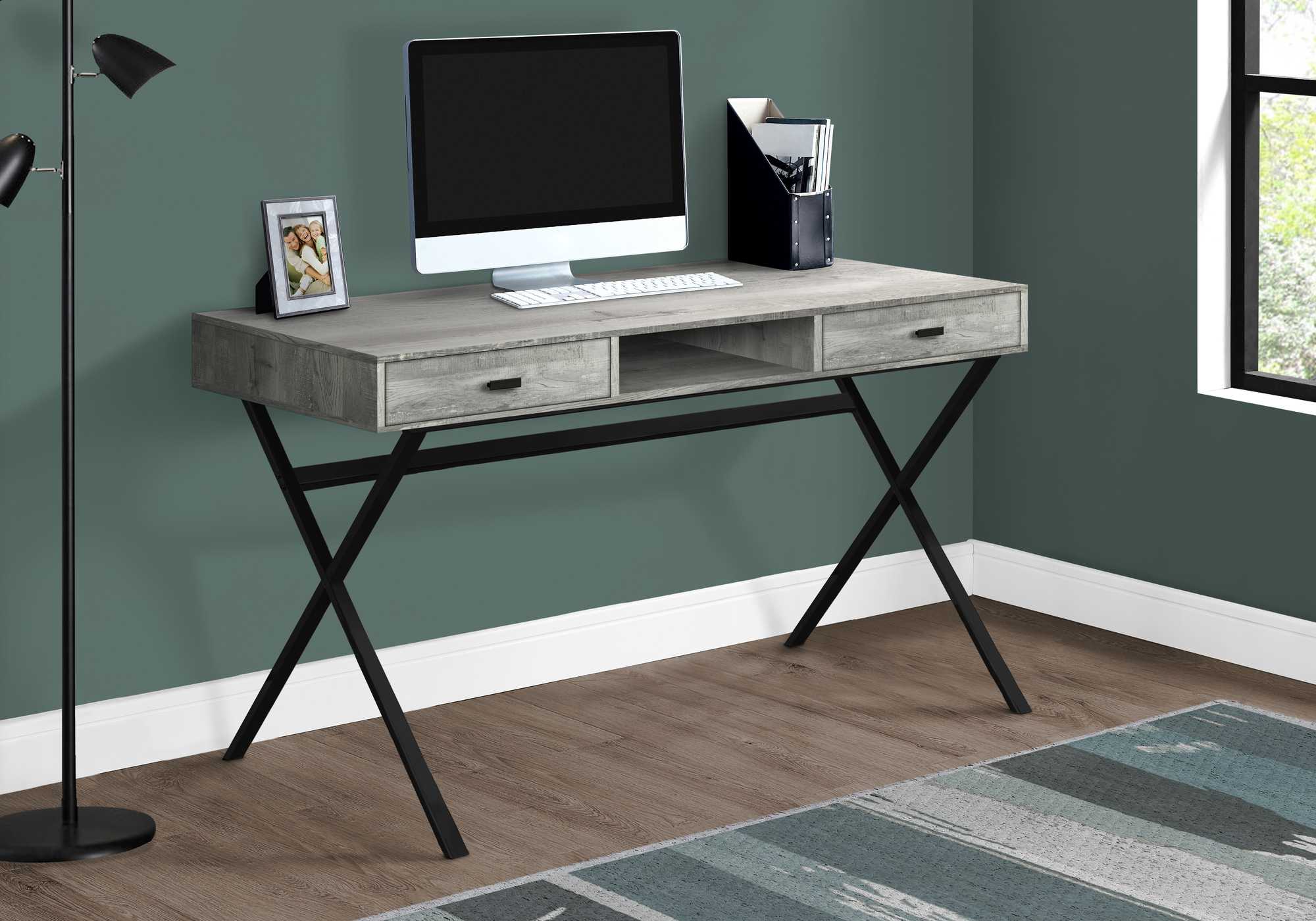 47" Rustic Taupe Computer Desk