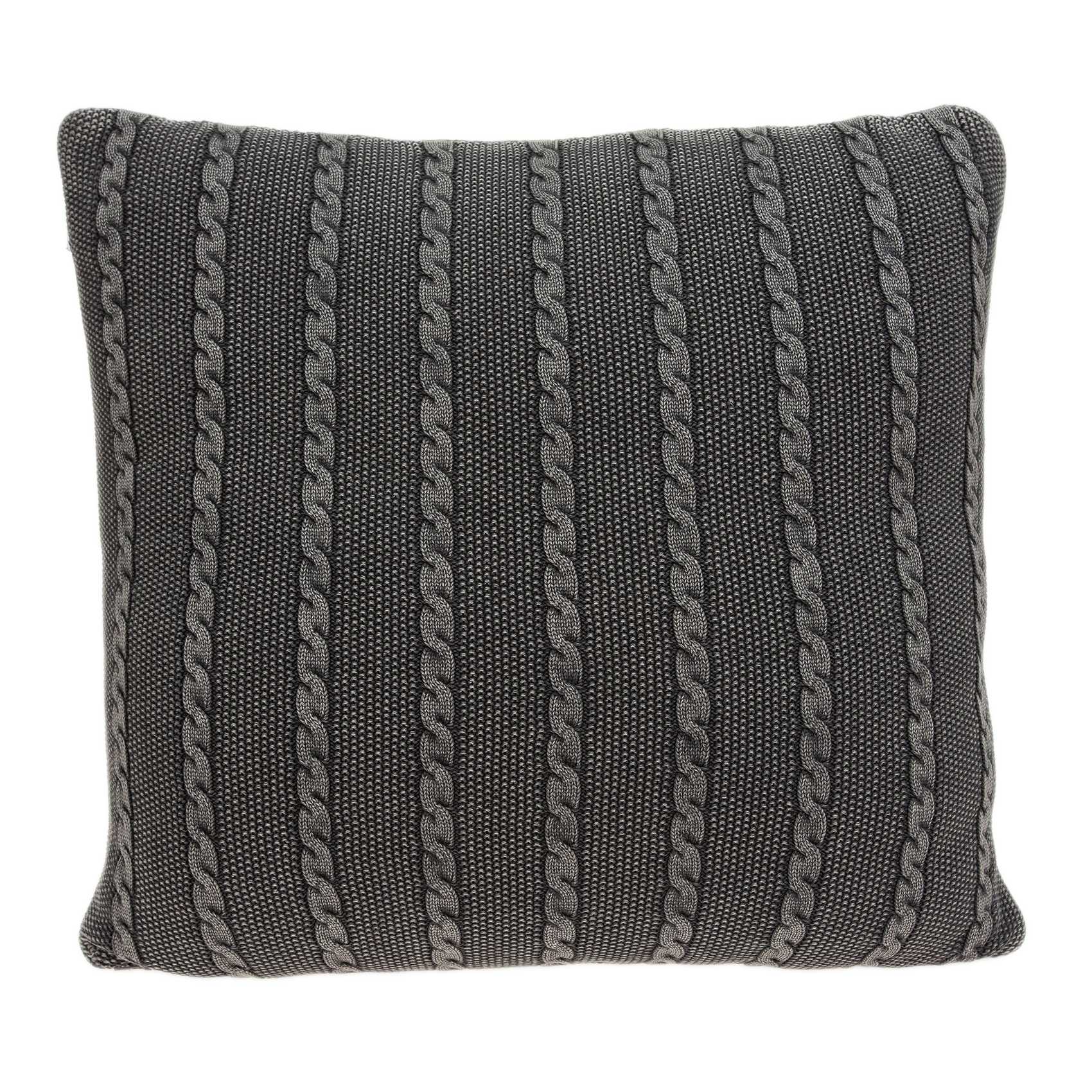 Charcoal Pillow Cover With Insert