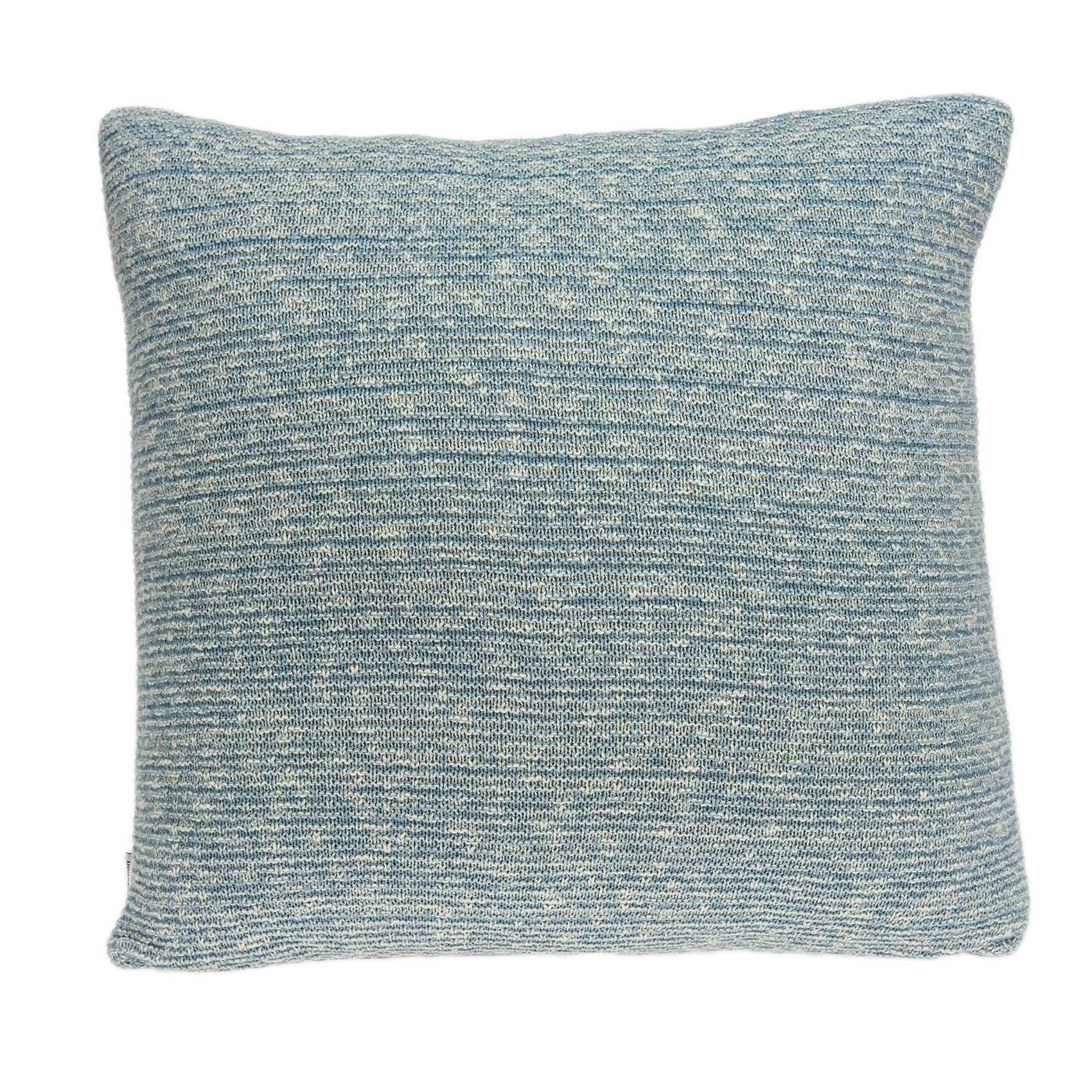 20" X 7" X 20" Transitional Blue Pillow Cover With Poly Insert