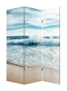 48 X 1 X 72 Multicolor Canvas Surf's Up - 3 Panel Screen