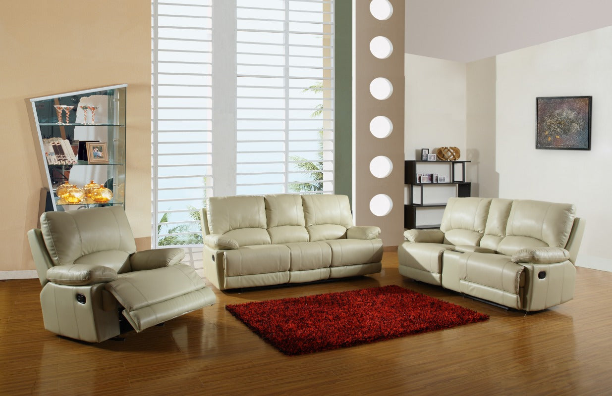 76'" X 40'"  X 41'" Modern Beige Sofa Set With Console Loveseat