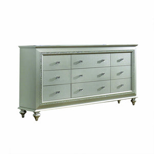 18" X 66" X 39" Champagne Wood Dresser