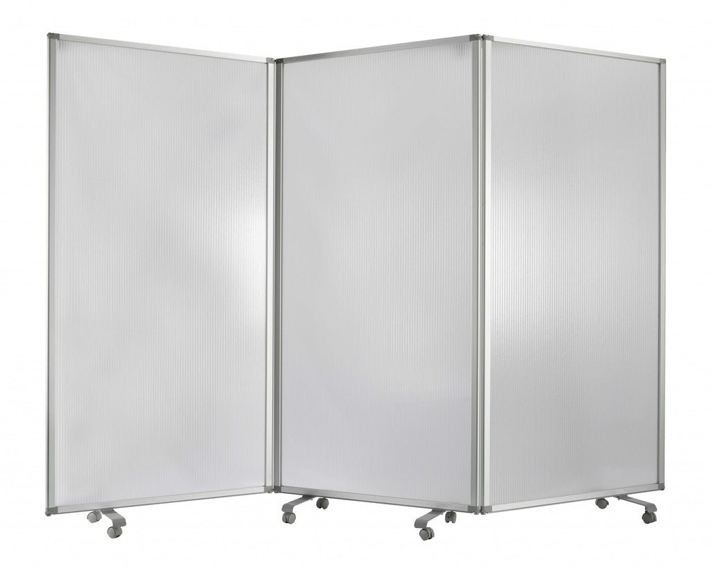 106 X 1 X 71 White Metal And Pvc Resilient - Screen - 99fab 