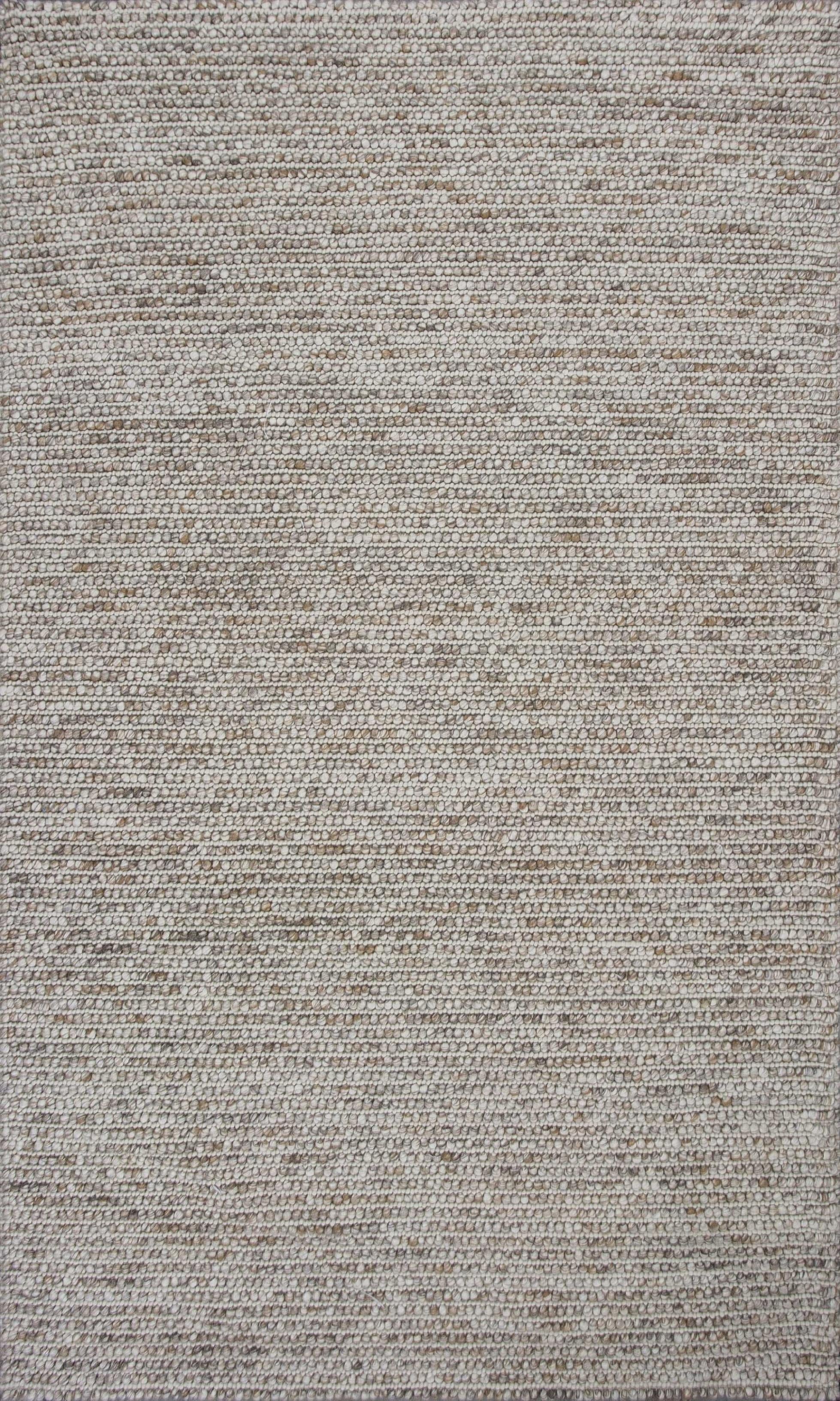 5' X 7'  Natural Wool Boucle Berber Style Area Rug