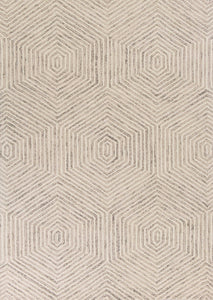 8' X 10'  Wool Ivory  Area Rug