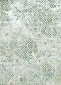 7' X 10'  Polyester Sand Silver Area Rug