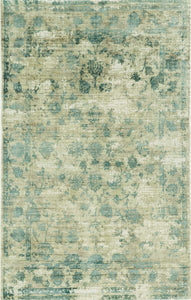 5' X 7'  Viscose Sand Or  Blue Area Rug