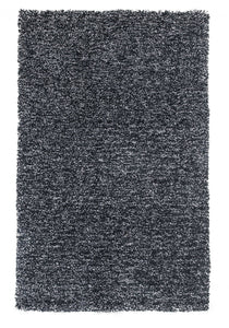 8' X 11'  Black Heather Shag Area Rug