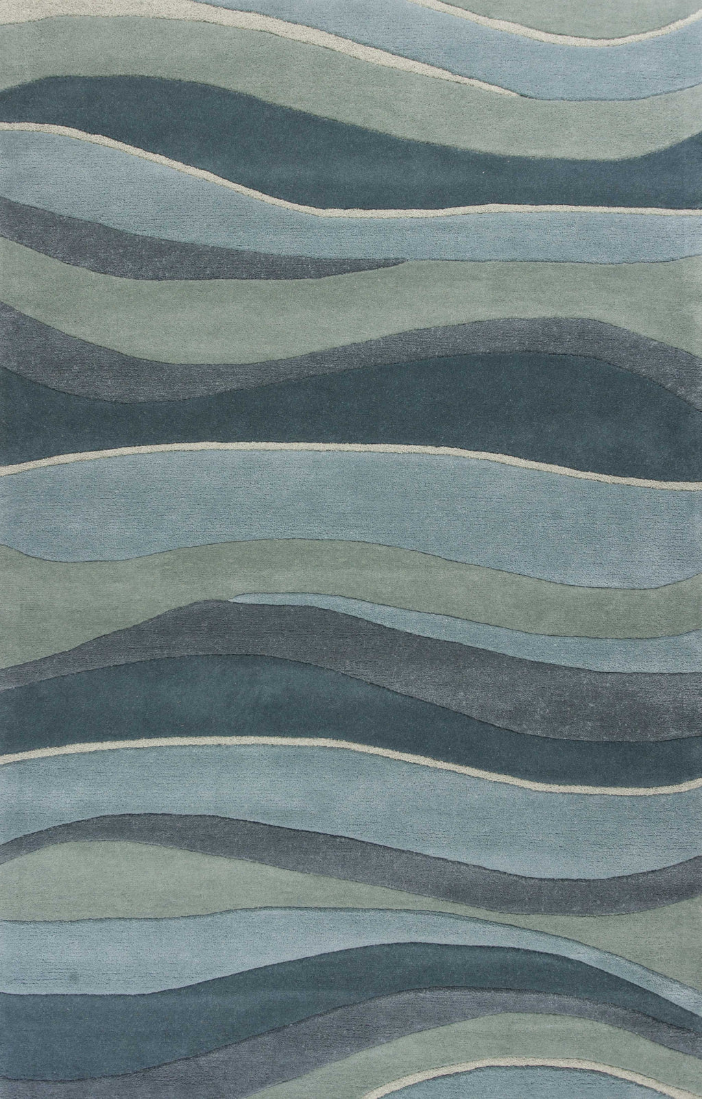 8' X 10' 6 Wool Ocean Area Rug - 99fab 