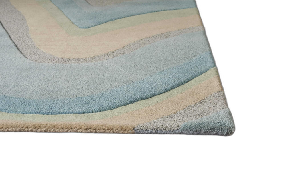 8' X 10' 6 Wool Ocean Area Rug - 99fab 