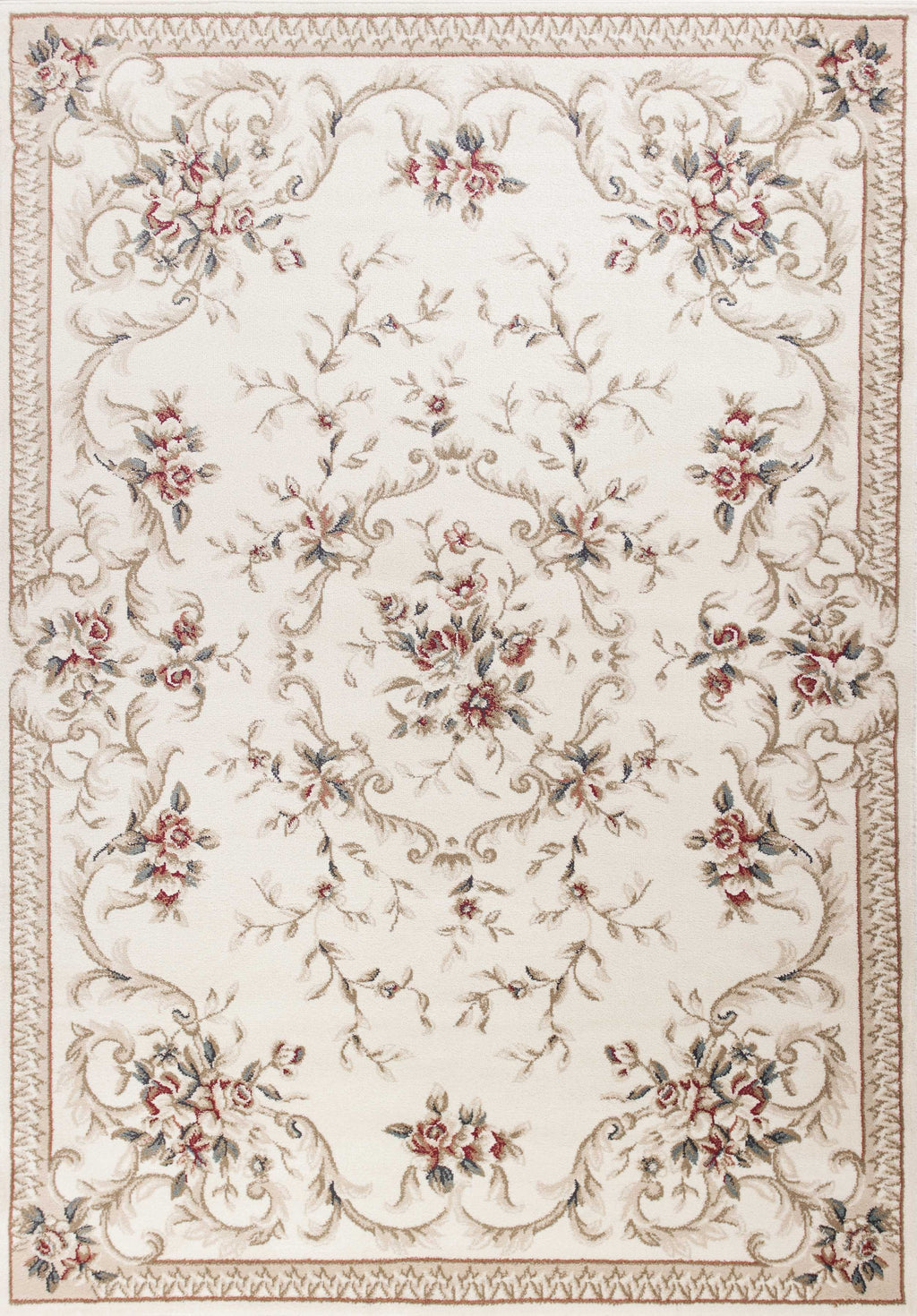 9' X 12'  Polypropylene Ivory  Area Rug - 99fab 