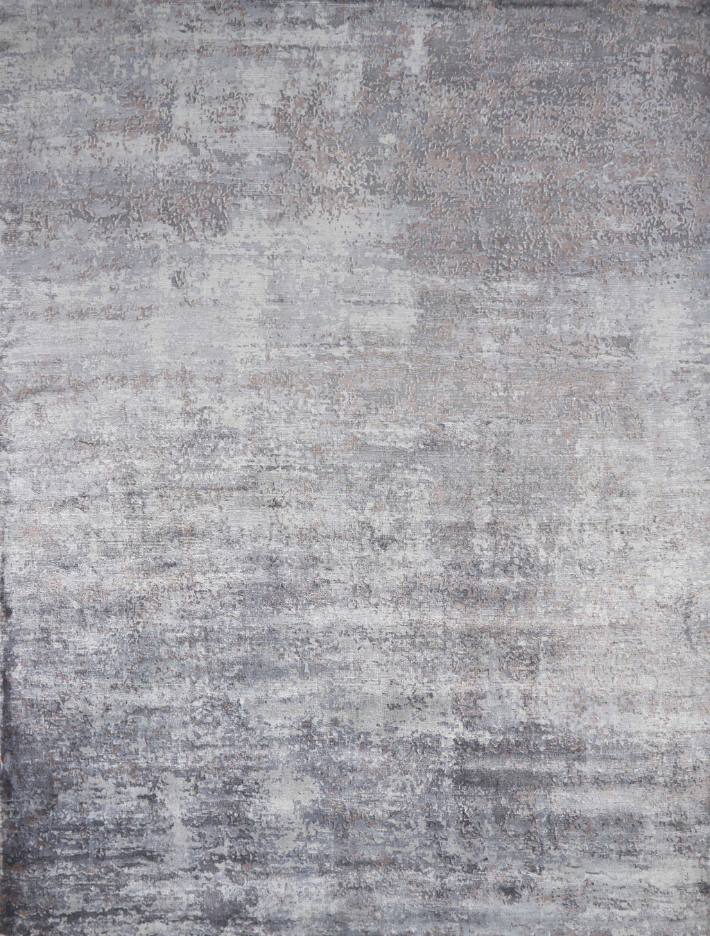 8'X10' Slate Grey Hand Loomed Abstract Brushstroke Indoor Area Rug - 99fab 