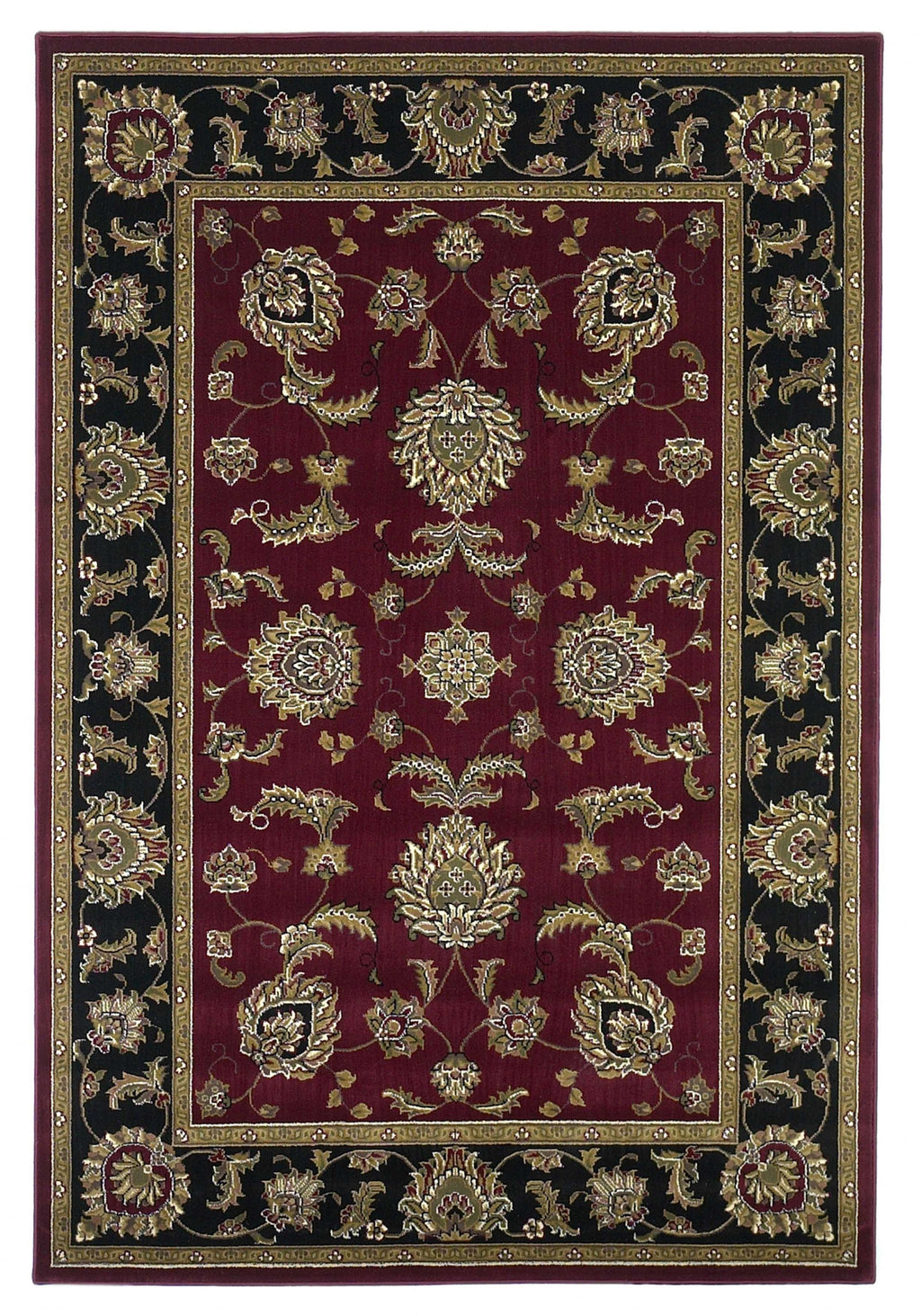 9' X 13'  Polypropylene Red Or  Black Area Rug - 99fab 