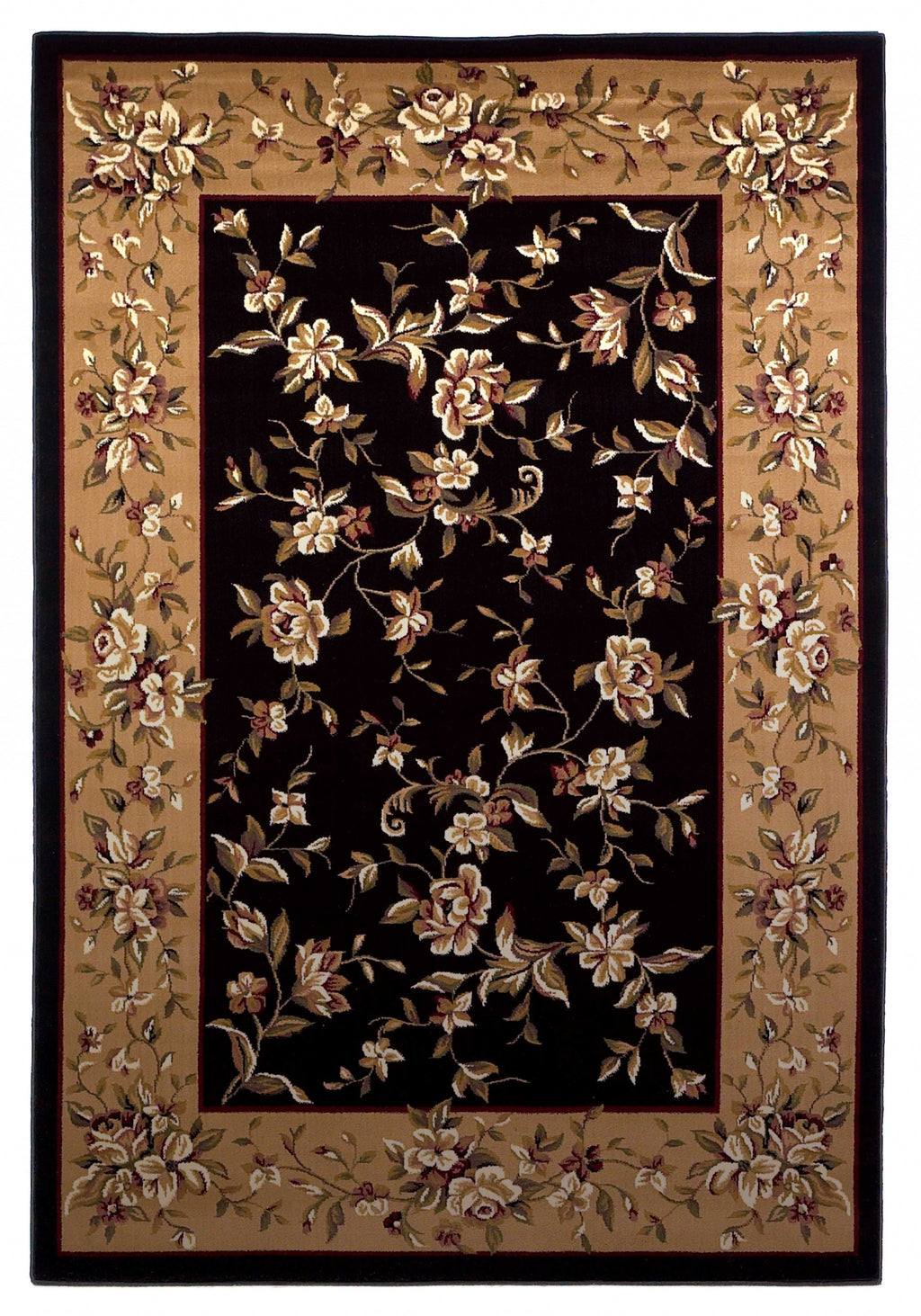 9' X 13'  Polypropylene Black Or  Beige Area Rug - 99fab 