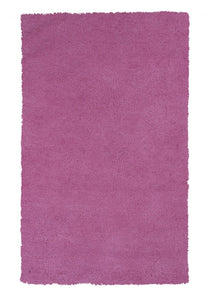 9' X 13' Polyester Hot Pink Area Rug